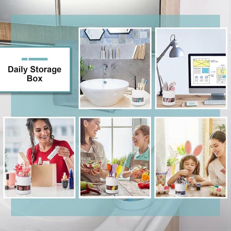 2 PCS Toothbrush Holder,Ventilated Mould-Proof Toothbrush Caddy Bathroom Organizer,White Small Tough Toothbrush Pot Stand