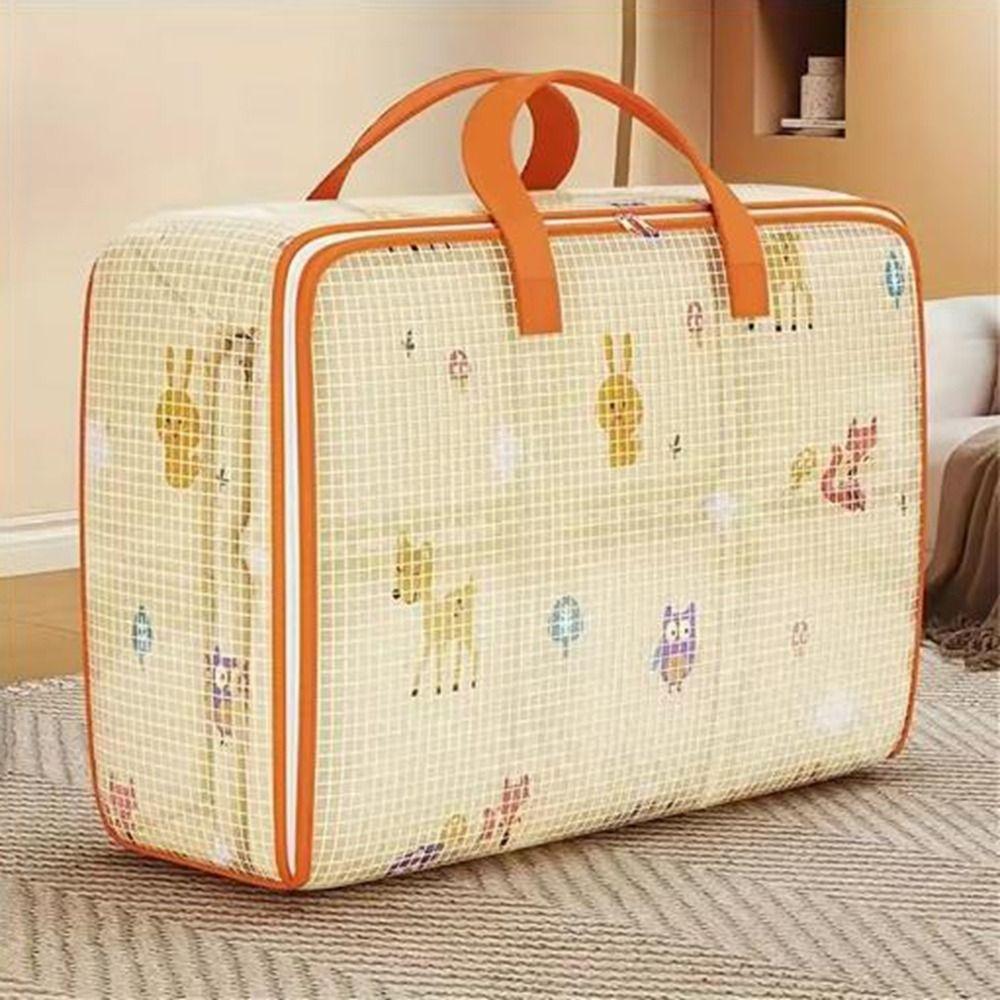 Large Capacity Clothes Quilt Storage Bag PVC Luggage Travel Bag Moving Storage Bags  Living Room