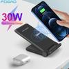 30w Wireless Charger Stand For Iphone 14 13 12 11 Pro Xs Max X Xr 8 Foldable Induction Fast Charging Pad For Samsung S22 S21
