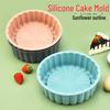 High-Temp Sunflower Silicone Cake Mold - 7-Inch Round Baking Mold