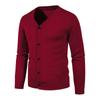 Sweater Men's Casual Solid Color Cardigan Knitted Sweater Thin Knitted Cardigan Jacket