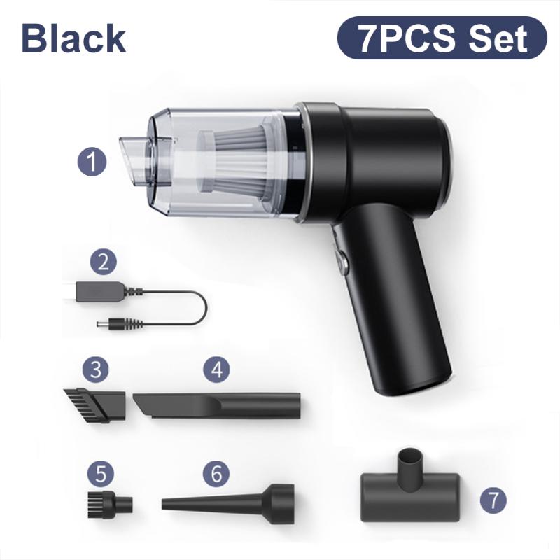 Высокое всасывание 2 в 1 автомобильный пылесос с беспроводной зарядкой Air Duster ручной пылесос высокой мощности для домашнего офиса