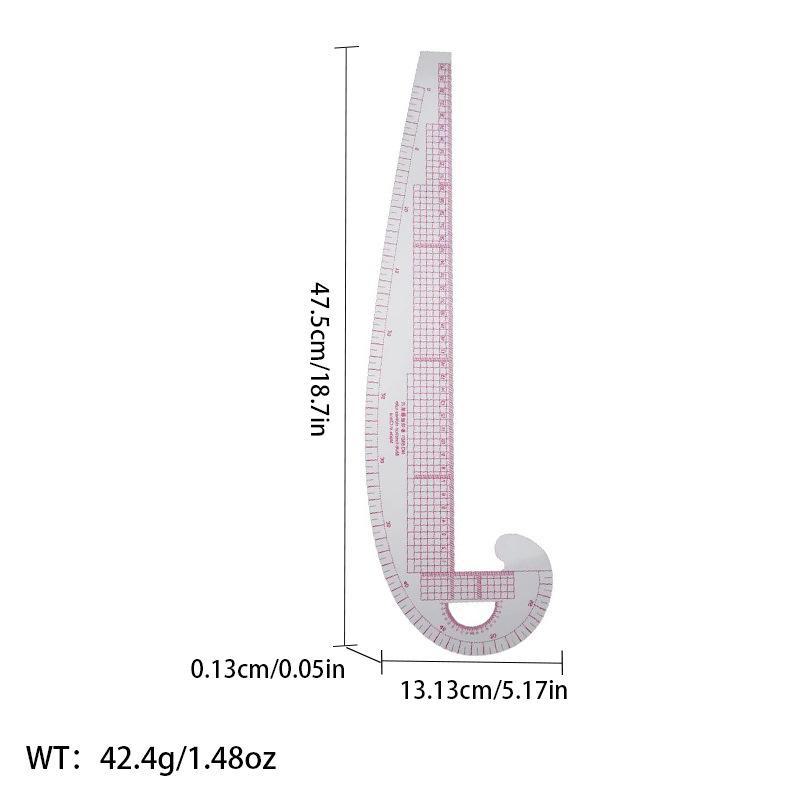 Многофункциональная линейка для создания выкроек одежды: Швейный инструмент для точной резки по кривой