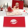 3D рождественские открытки, сделанные вручную, красиво выгравированные, повозка с оленями, 3D всплывающие поздравительные открытки для Write Blessi
