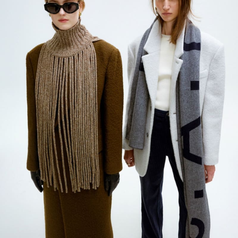 H.A.S ВЫСОКОШЕЙНЫЙ ТРИКОТАЖНЫЙ УТЕПЛИТЕЛЬ С КИСТОЧКАМИ_КОРИЧНЕВЫЙ