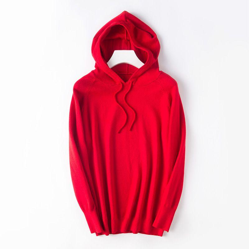 Women's Loose Sweater Knitted Soft Cashmere Hoodies Coat For Cozy Comfort