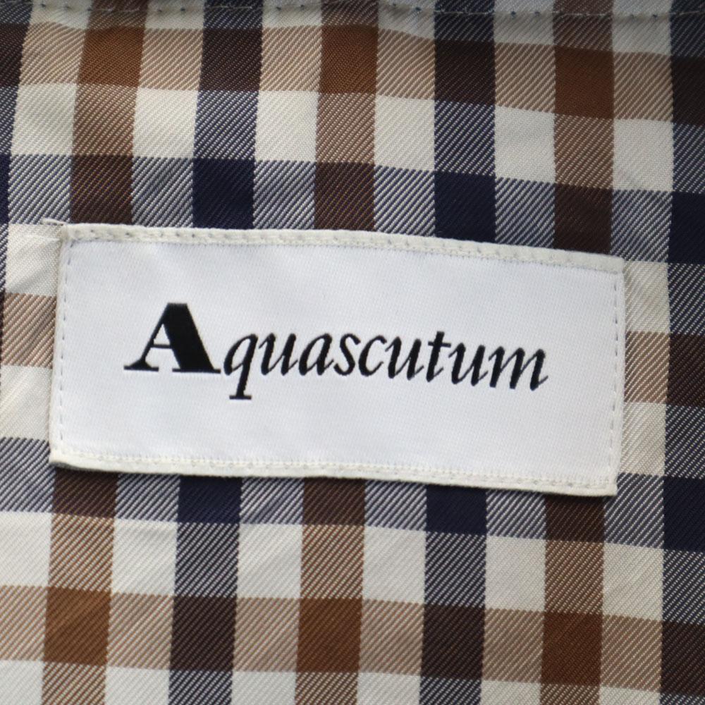 Aquascutum Тренч черный Сделано в Японии Подкладка с поясом Женский Б/У
