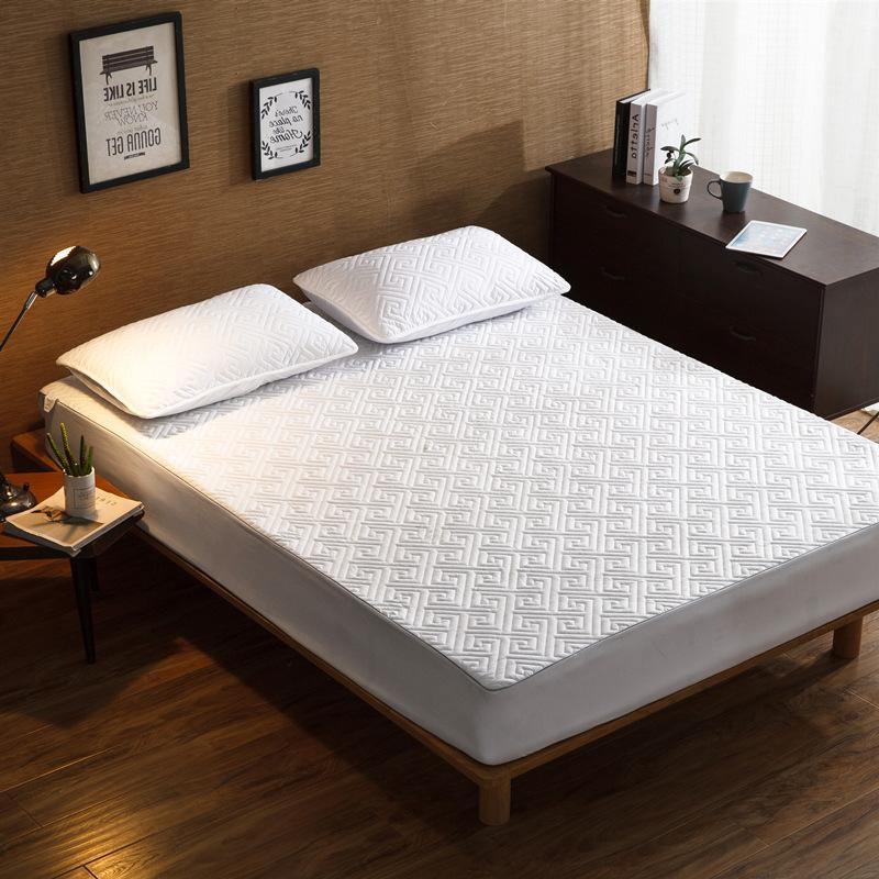 Thicken Quilted Mattress Cover King Queen Quilted Bed Fitted Bed Sheet Anti-Bacteria Mattress Topper Air-Permeable Bed Pad