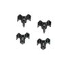 Uxcell Guitar String Tree String Retainer Guide Black for Electric Guitar Bass Parts Replacement with Screws 2 Set