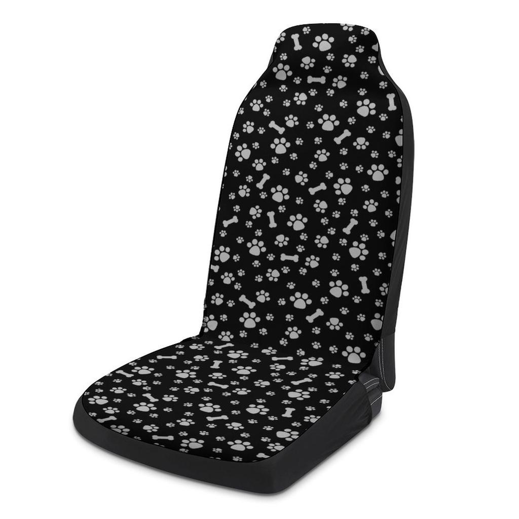 Cartoon Cute Puppy Footprint Bone Car Seat Cover Creative Four Seasons Universal Car Seat Cover Car Interior Accessories Supplie