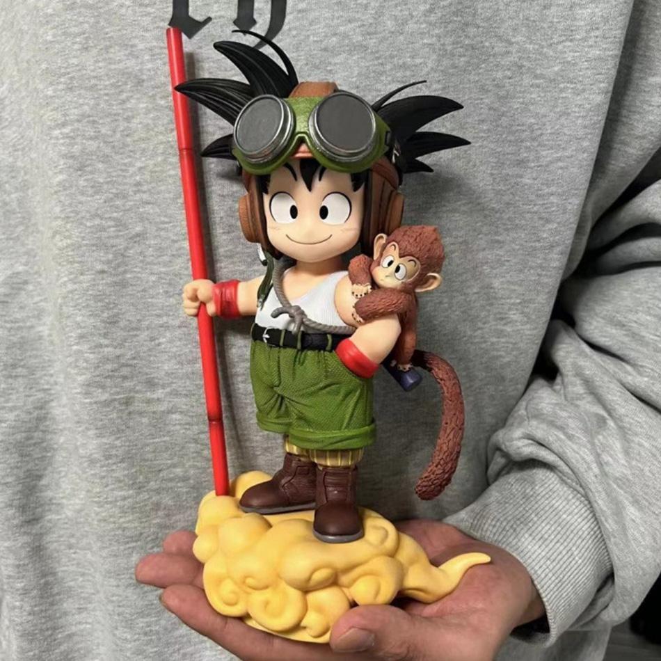 New 16cm Anime Dragon Ball Son Goku Model With Monkey Kid Goku Action Figure Pvc Statue Collection Model Toys Presents