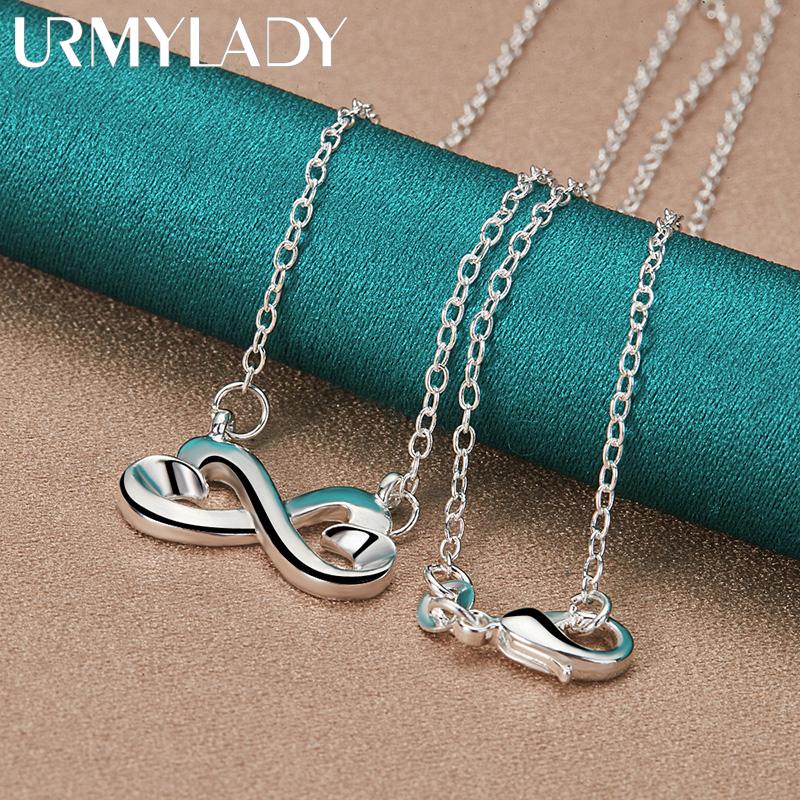 Стерлингового серебра 925 пробы, женский подарок на День святого Валентина, креативное кольцо, ожерелье, серьги-гвоздики, модный комплект ювелирных украшений, свадебная вечеринка, красивый