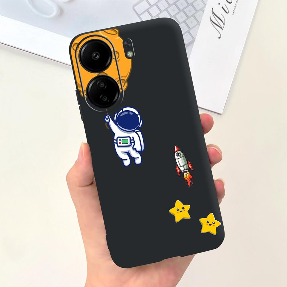 Для Xiaomi Redmi 13C 12C 10C 4G Чехол Крутой Стиль Узор Дракона Задняя Крышка Мягкий Роскошный Силикон Для Redmi12C 10 C Redmi13C Чехол