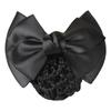 1Pc Hair Clip Cover Bow Barrette Lady Hairpins Net Bun Snood Hair Accessories Satin Bowknot