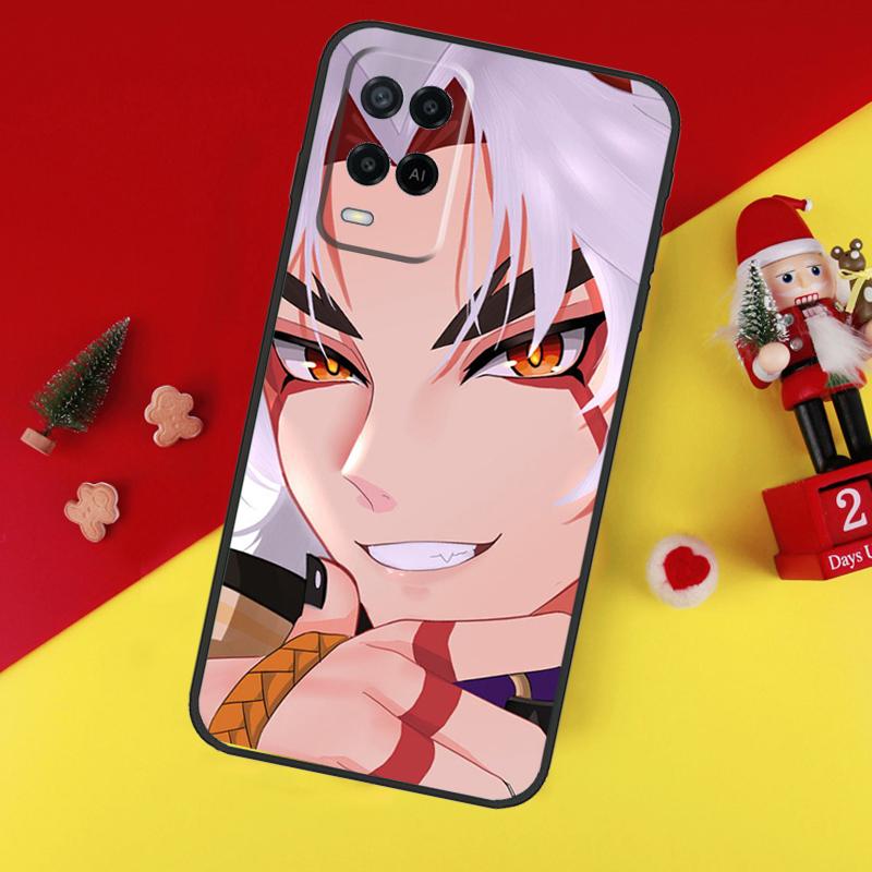 Чехол Genshin Impact Аратаки Итто для Oppo A78 A98 A18 A38 A58 A5 A6 Pro A54 A74 A94 A17 A57 A80 A60 A40 A96 A76 A16 A15