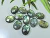 11 шт 12X17MM натуральный лабрадорит с обеих сторон шахматной огранки овальный драгоценный камень россыпью LM-1187