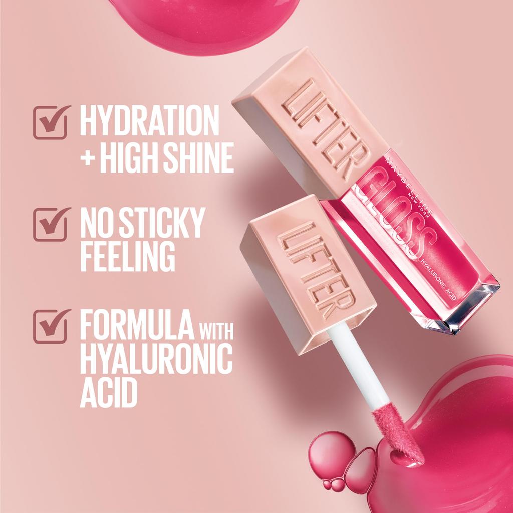 Maybelline Lip Lifter Gloss Увлажняющий блеск для губ с гиалуроновой кислотой Stone 0,18 унции
