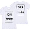 DIY01 Custom Team T-shirt for Women Add Your Own Design In Front and Back Print and Text High-quality T-shirt for Men