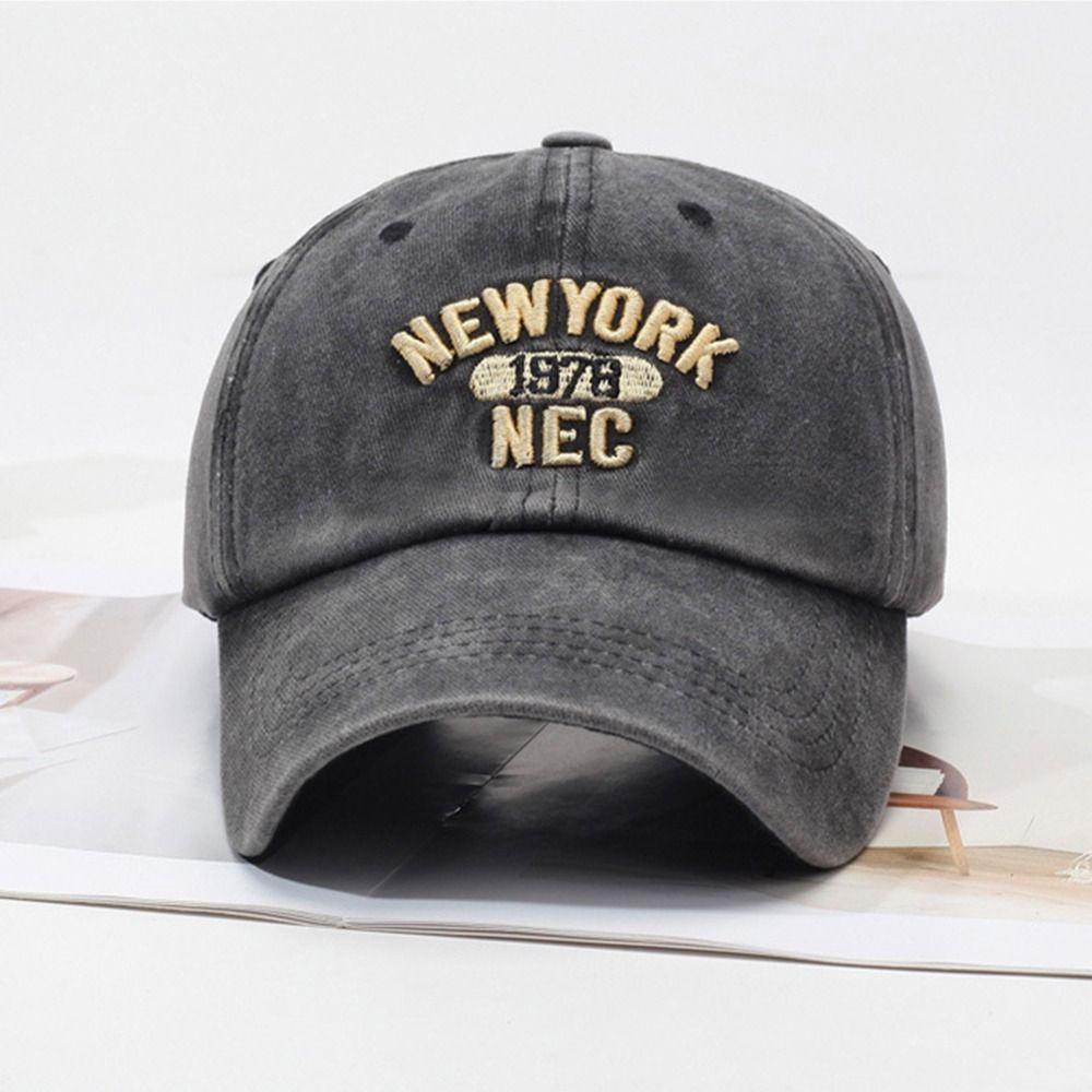 Adjustable Distressed Faded Cap Cotton Sunscreen Hats  For Man Women Outdoor Sports