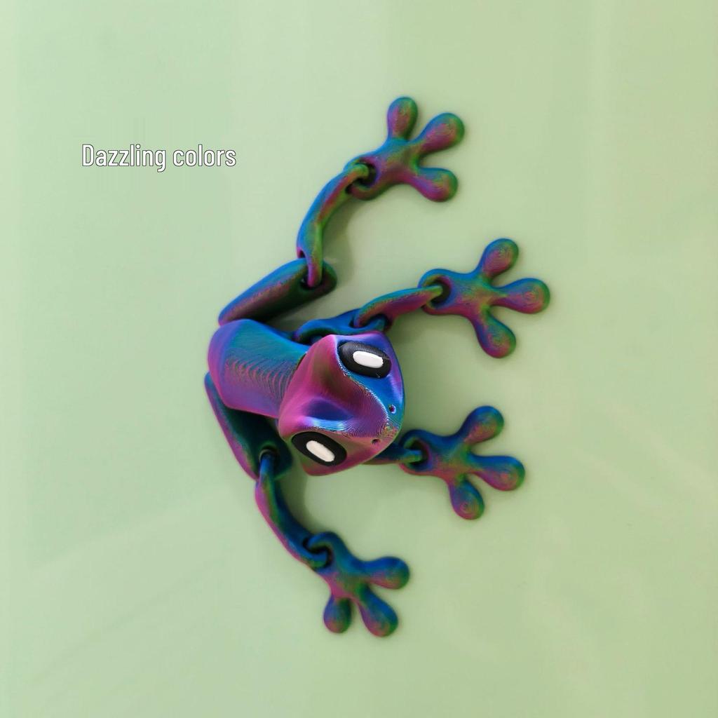 3D Магнитная лягушка, подвижная фигурка - Оригинальное украшение для рабочего стола и холодильника, игрушка