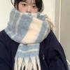Winter Imitation Cashmere Scarf For Women High-End Korean Style Warm Scarf Fashionable And Versatile Thickened Shawl