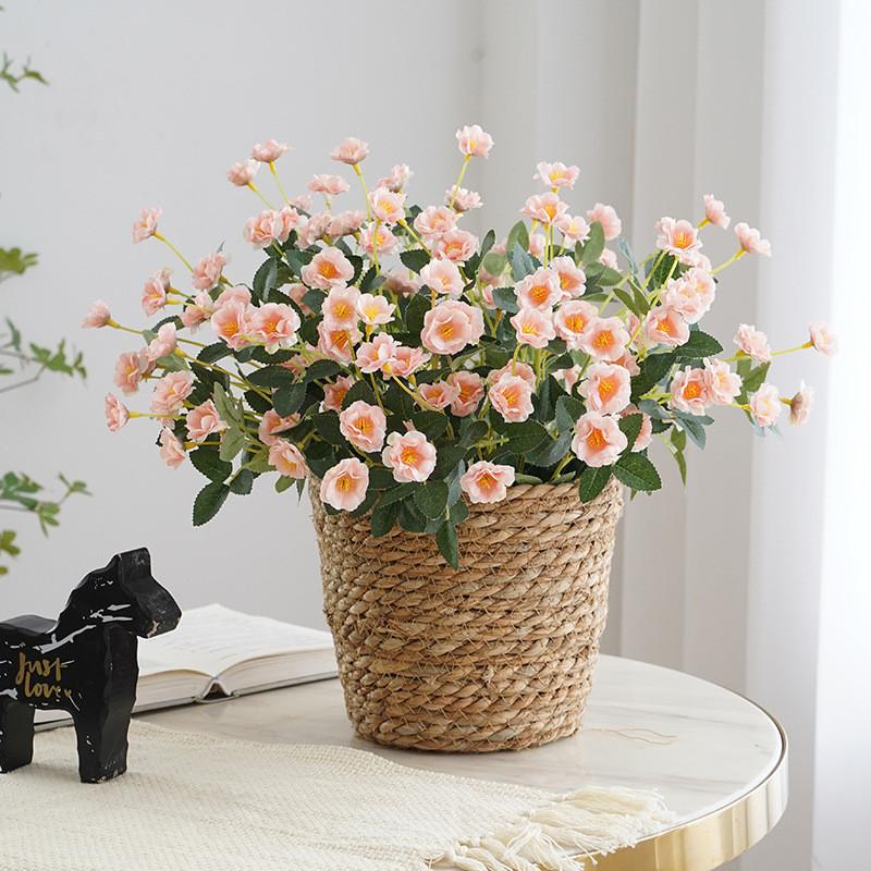 Реалистичный Букет из Шелковых Роз Для Декора Дома Маленькие Искусственные Розы Для Свадебных Центральных Композиций