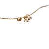 Niche Design S925 Sterling Silver Gold-Plated Diamond Star Pendant Necklace