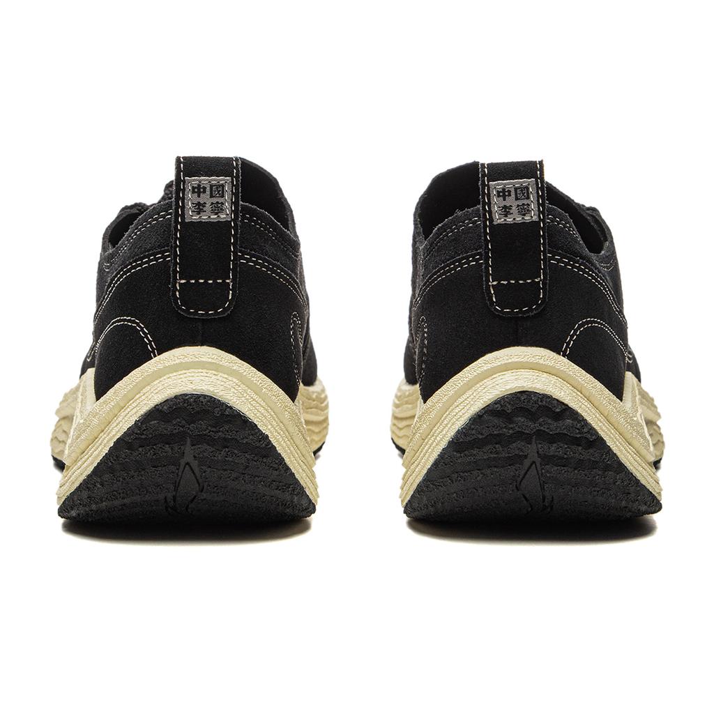 Li Ning Kung Fu Yin Модные Универсальные Прочные Низкие Повседневные Кроссовки Унисекс Повседневная Обувь Черный AZGU041-2