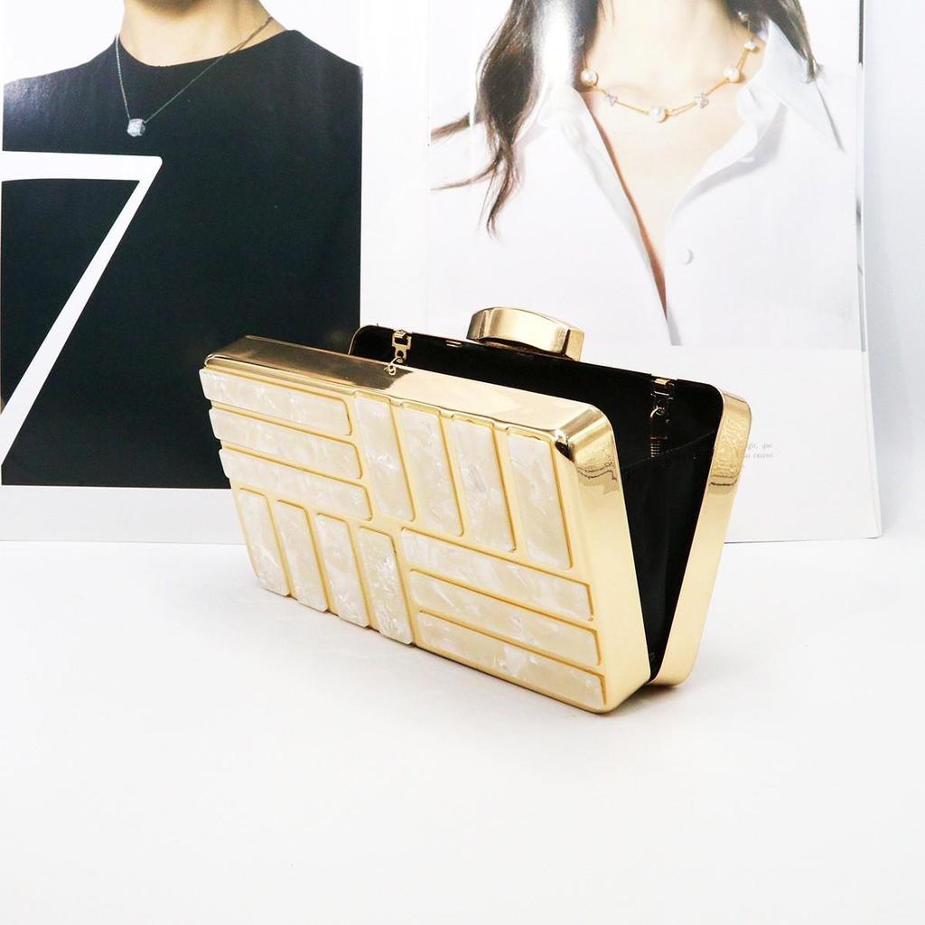 Клатч-ракушка из акрила на одно плечо - Минималистичная вечерняя сумка кроссбоди для женщин