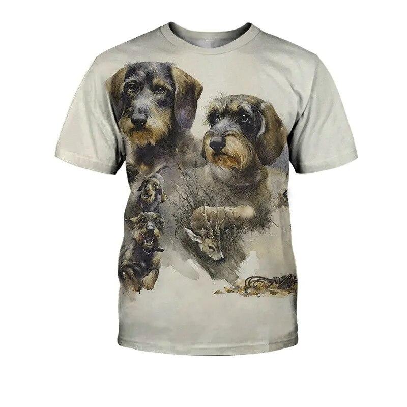 Рубашка 3DT, мужская футболка с короткими рукавами и 3D принтом, Лабрадор ретривер, повседневная тенденция, свободная, большого размера, быстросохнущая, популярная