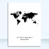 Prints Art Wall Pictures Living Room Posters Bedroom Decoration Home Murals Minimalistic Phrase And World Map A4 Canvas Painting