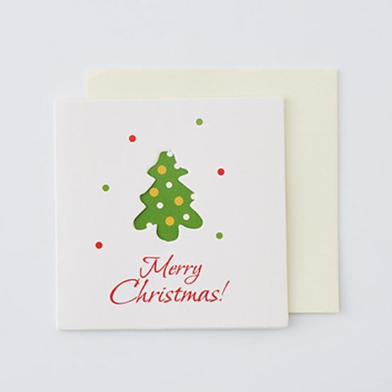 Поздравительная открытка Модная красочная легкая рождественская открытка Экологичная инновационная рождественская открытка Рождественская открытка для подарков