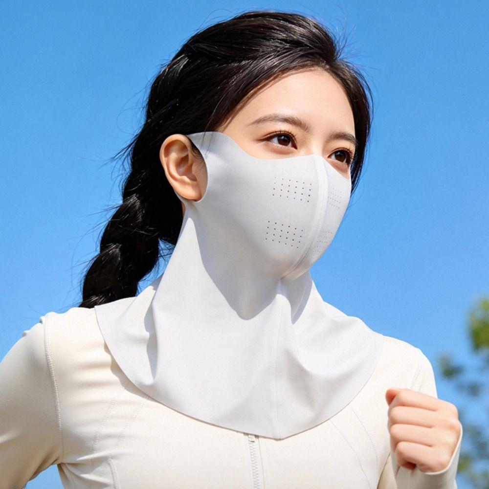 Neck Anti UV Sunscreen Mask Summer Face Gini Mask Elastic Sunscreen Face Scarf Fishing