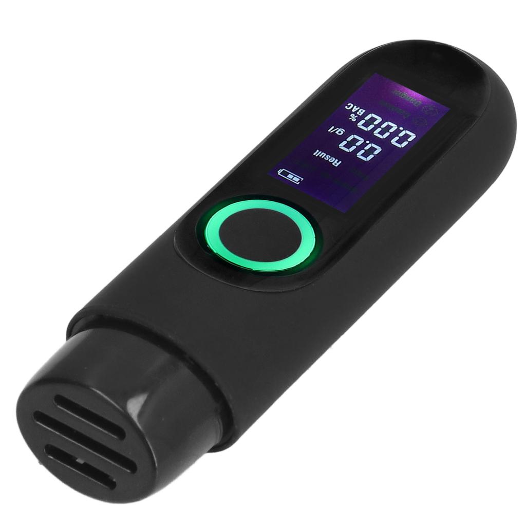 Alcohol Tester LCD 3 Color Display USB Charging Blowing Contactless Testing Alcohol Tester for