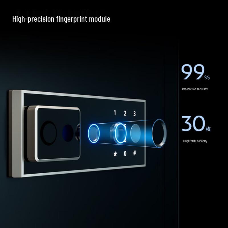 Deli AE801 H450 Сейф с защитой отпечатков пальцев и пароля