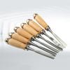 12 Штук Набор Ручных Стамесок для Резьбы по Дереву Инструмент для Столярных Работ Профессиональные Стамески из Сплава Для Обработки Камня Изогнутые Керамические для Резьбы