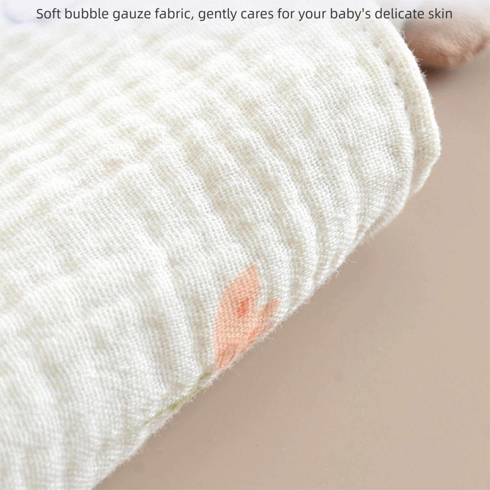 Breathable Baby Feeding Bib Soft Gauze Lace Bow Burp Cloth Cute Cotton Drool Towel Feeding Time