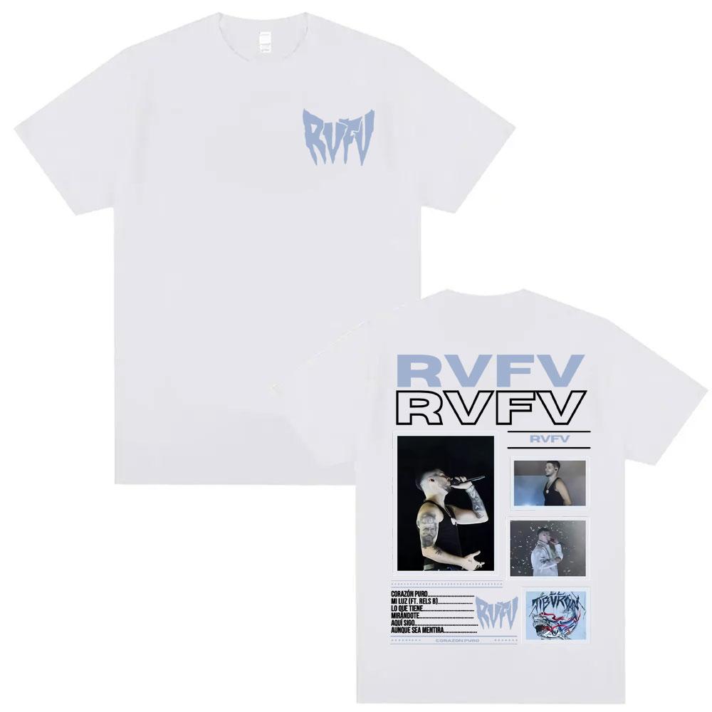RVFV Eltiburon Tour 2025 Merch Rap T-shirt, Vintage Harajuku Men's and Women's 2025 Summer Pure Cotton 100% Printed T-shirt