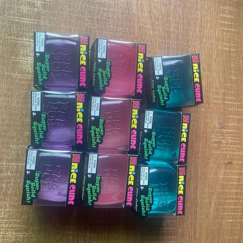 Schylling Needoh Nice Cube Сенсорные игрушки Блоки для снятия стресса Сжимаемые Развивающие головоломки Выплеск эмоций Детский сувенир