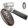 LETINGFAR Чехол для ключа для Nissan, Чехол для смарт-ключа, Крышка для ключа, ТПУ, HBX 3 кнопки,