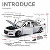 Новый 1:24 Honda Accord литая игрушечная модель автомобиля со звуком и светом детская игрушка коллекционная вещь подарок на день рождения