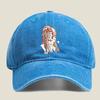 Surreal Girl with Eyes Illustration Fashion Washed Baseball Cap Hat Outdoor Activities