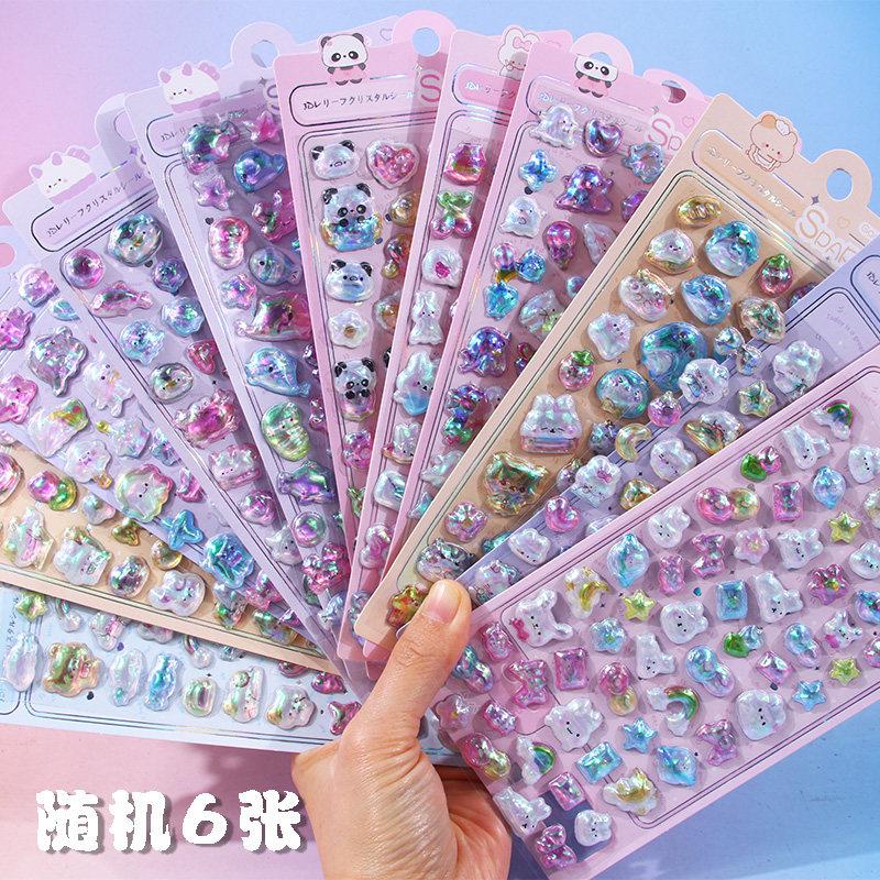 Nekoni 3D Cute Stickers Cartoon Animal Puff Sticker Diy Stickers For Scrapbooks Planner Journals Laptops Phone Case Decoration