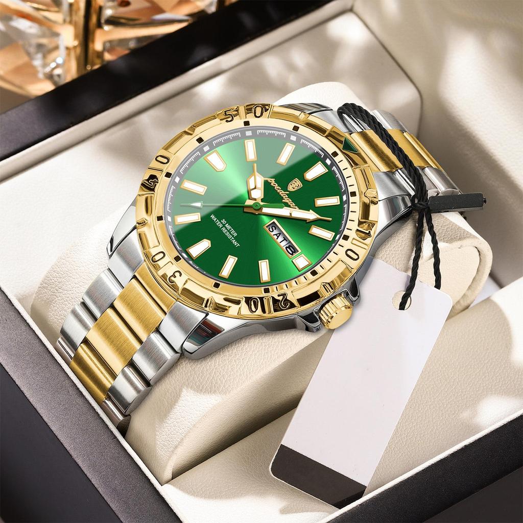 POEDAGAR Кварцевые мужские часы водонепроницаемые светящиеся дата недели мужские часы военные мужские часы из нержавеющей стали спортивные мужские часы