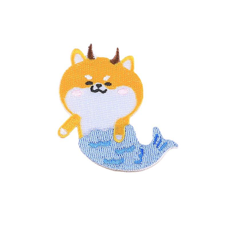 Duoku DIY Мультяшный Животный Щенок Вышивка Нашивка - Самоклеящийся Тканевый Аксессуар