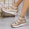 Fashion Women Platform Sandals Summer New Baotou Hollow Out Sandals Fashion Casual Wedge Heel Sandal Women Roman Sandals Sandalias Mujer