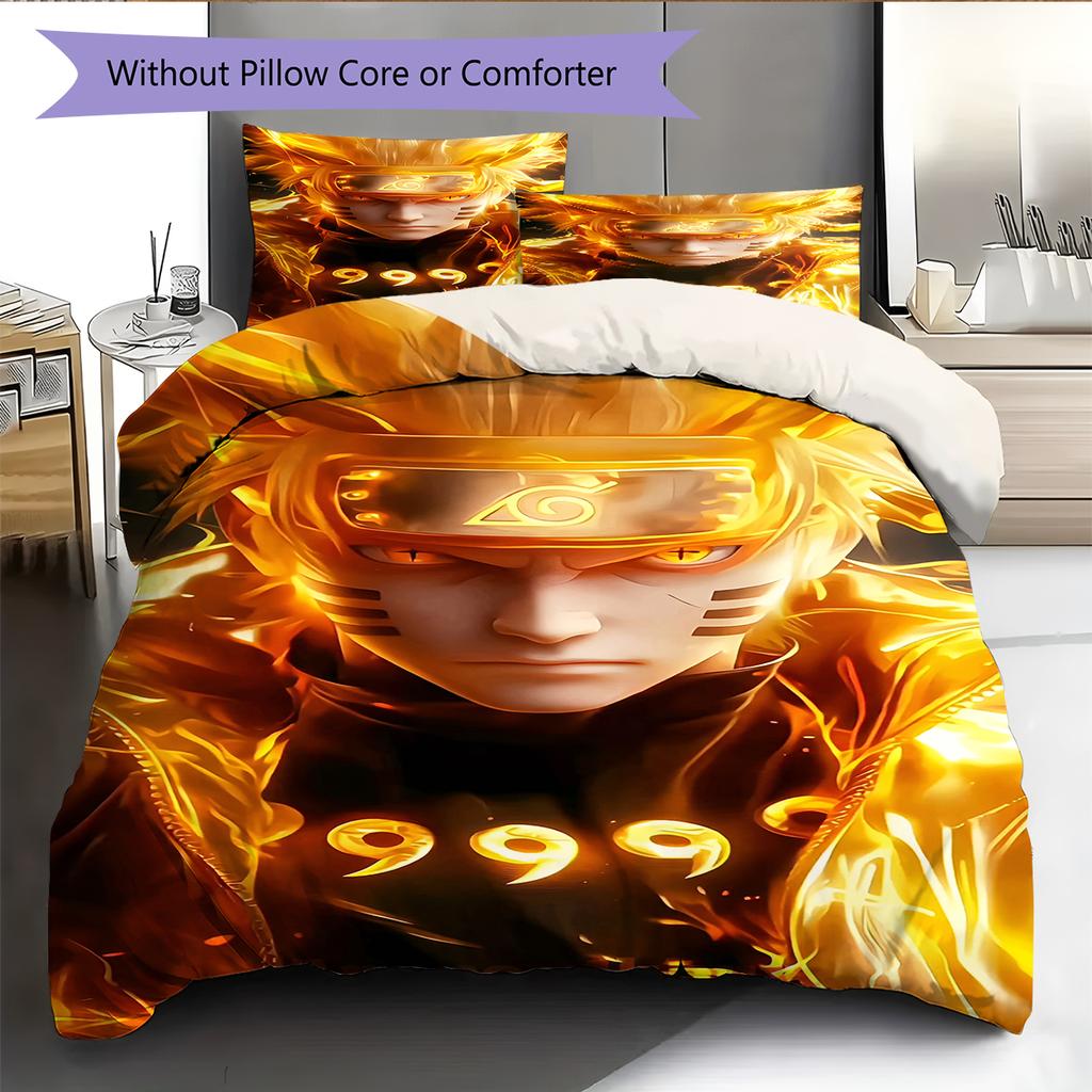 Мультяшный Узор Комплект Постельного Белья Одеяло Пододеяльник Наволочка Домашний Декор Подарок на День Рождения (1 пододеяльник + 2 наволочки, без наполнителя)