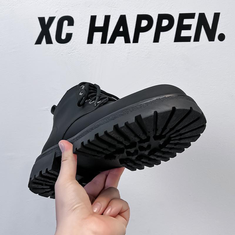 Зимние бархатные ботинки Martin мужские в британском стиле высокие кожаные ботинки локомотив инструментальные ботинки большие ботинки 25006-A