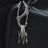 Mini Outdoor EDC Tool Snap Clip Release Buckle Metal Carabiner Keychain Hanging Hook Key Chain Ring