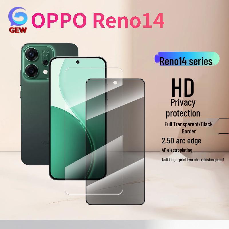 Защитное стекло для экрана OPPO Reno14F/14Pro из матового закаленного стекла высокой четкости с защитой от подглядывания